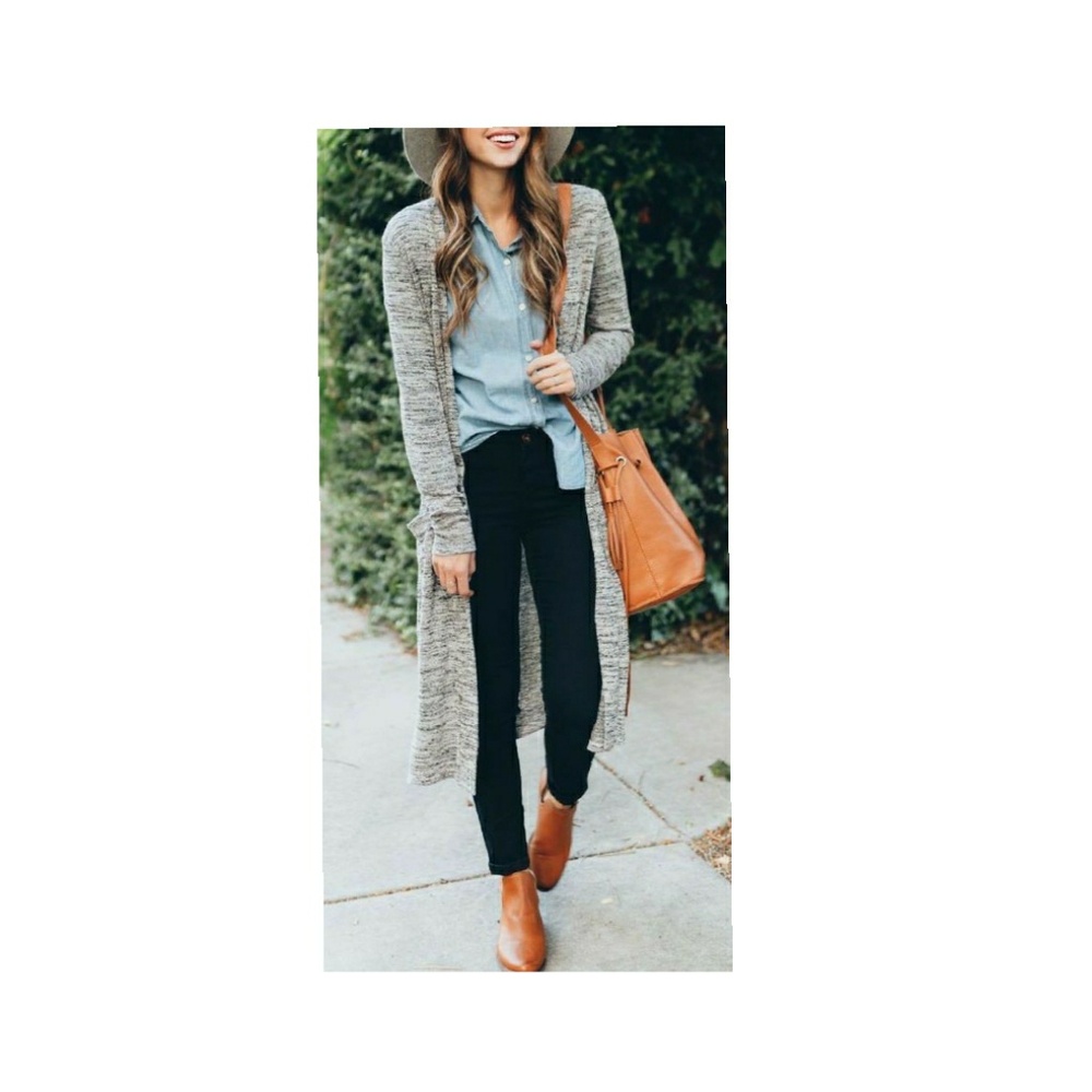 LuLaRoe  GRAY CARDIGAN,LONG SLEEVES.